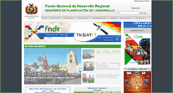 Desktop Screenshot of fndr.gob.bo